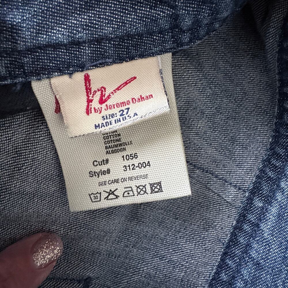 Citizens of Humanity Jerome Dahan miniskirt denim Sz 27 vixen CoastalCowgirl Y2k - Picture 6 of 7